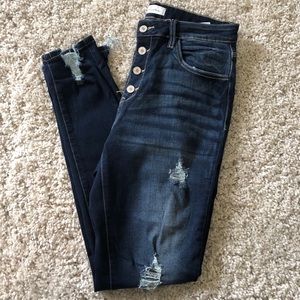 Kancan Distressed High Rise Skinny Jeans